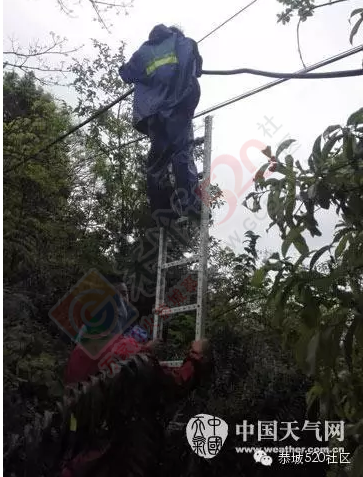 因雷电活动强烈，恭城观音片区移动基站退服。582 / 作者:今日恭城 / 帖子ID:168380