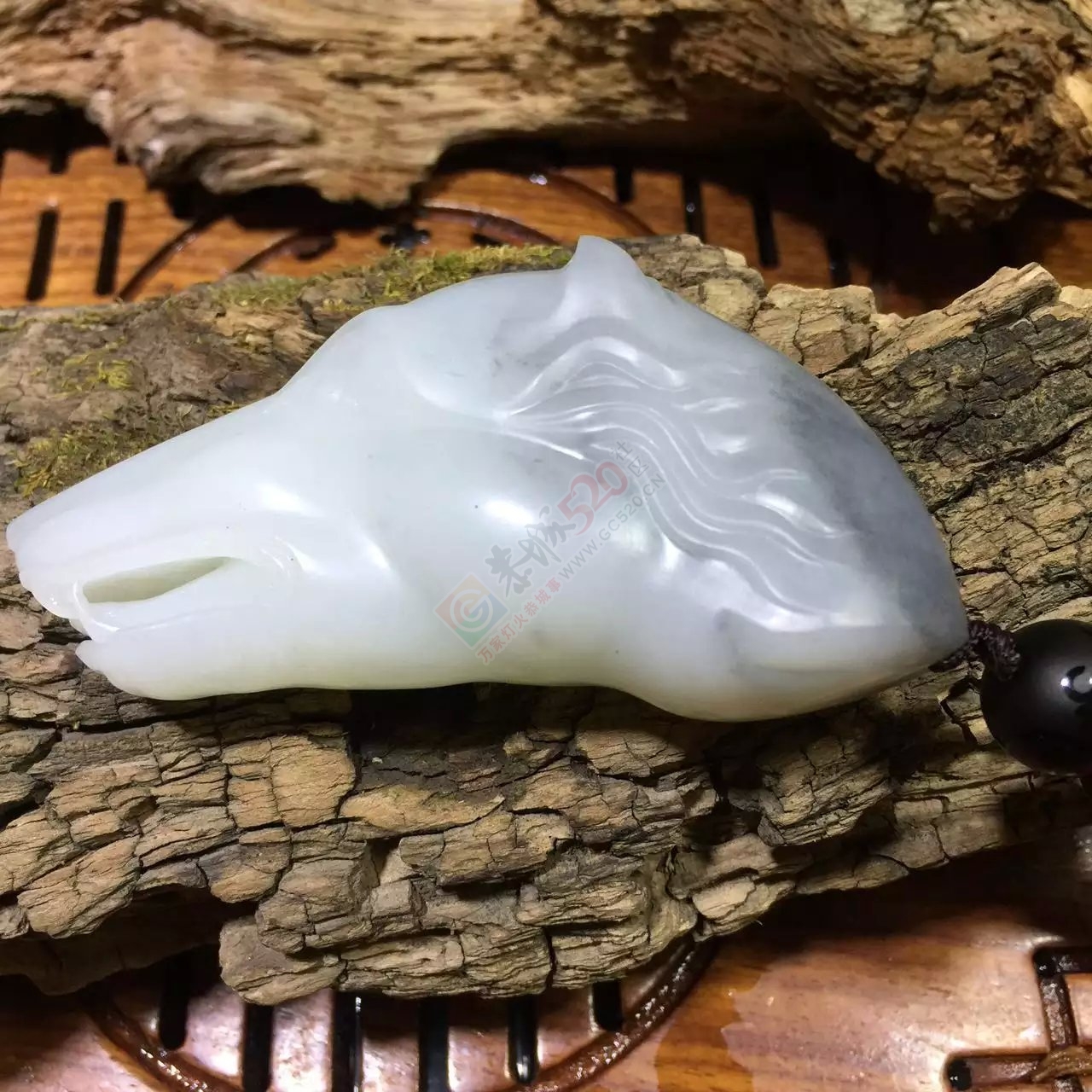 新疆和田籽料青花狼头把件479 / 作者:错了_Zfm79 / 帖子ID:169226