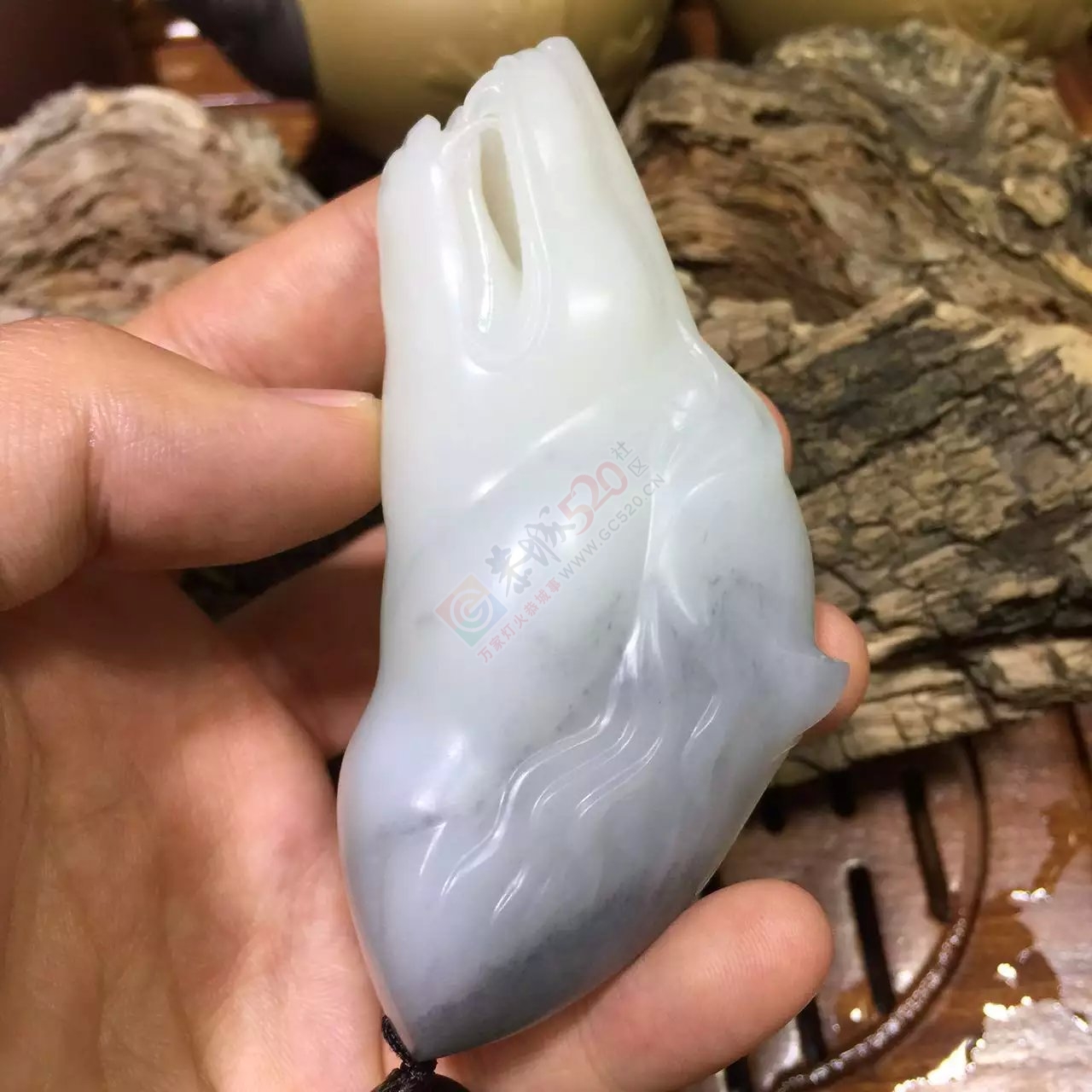 新疆和田籽料青花狼头把件545 / 作者:错了_Zfm79 / 帖子ID:169226