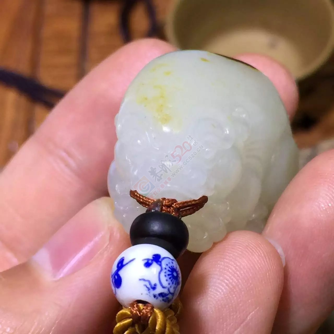 出手和田玉籽料羊脂玉貔貅247 / 作者:发如雪 / 帖子ID:172563