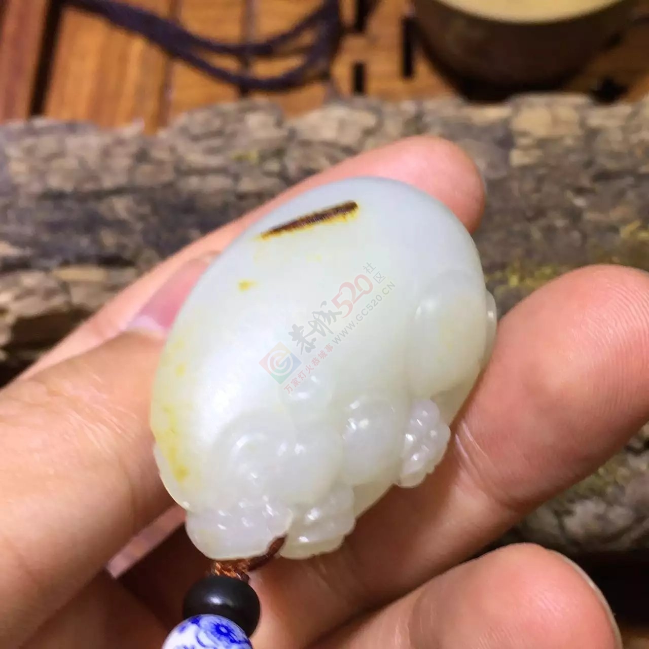 出手和田玉籽料羊脂玉貔貅192 / 作者:发如雪 / 帖子ID:172563