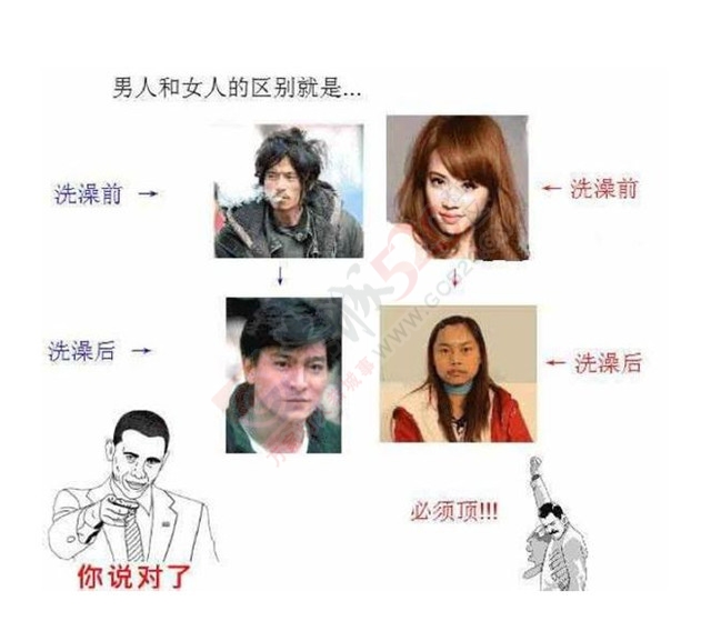 男人女人生活中的真正区别，已笑喷！499 / 作者:W520CL / 帖子ID:172849