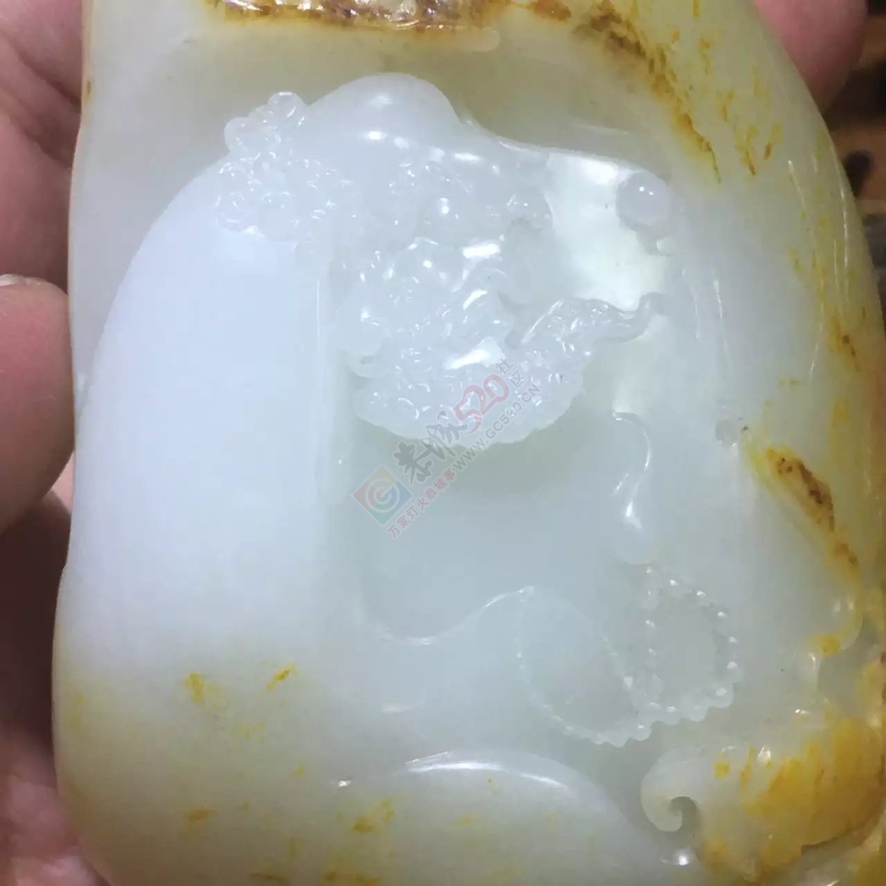 新疆和田玉洒金皮羊脂独籽达摩老祖133 / 作者:错了_Zfm79 / 帖子ID:173807