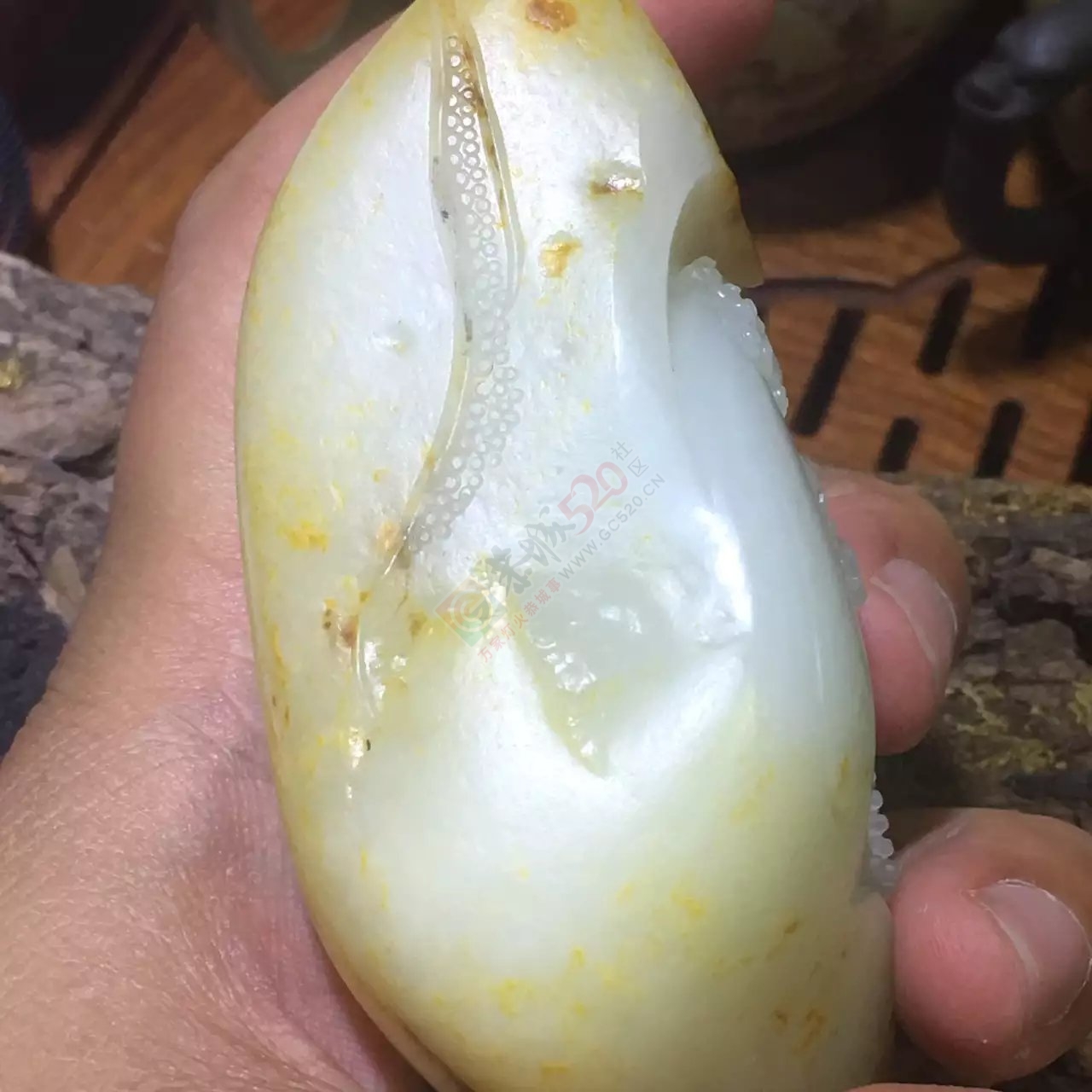 新疆和田玉洒金皮羊脂独籽达摩老祖489 / 作者:错了_Zfm79 / 帖子ID:173807
