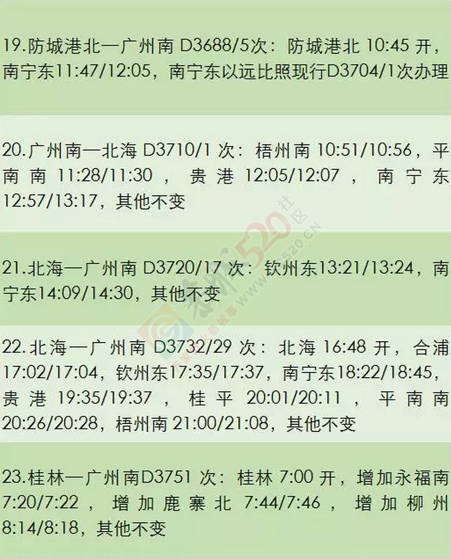 悲剧了！恭城站到南宁东站将再少一趟车！740 / 作者:恭城靠大家 / 帖子ID:174477
