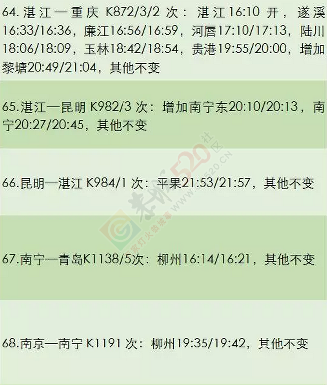 悲剧了！恭城站到南宁东站将再少一趟车！694 / 作者:恭城靠大家 / 帖子ID:174477