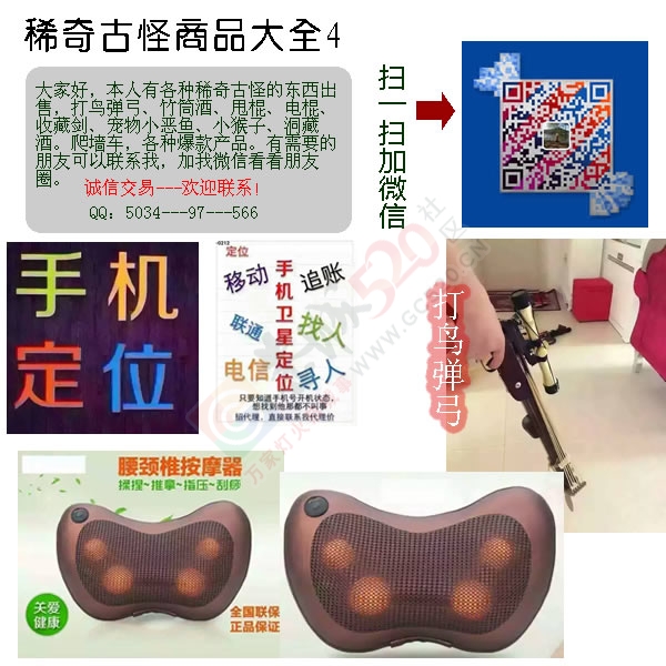 各种稀奇古怪的东西，打鸟打鱼用具。141 / 作者:hahamx / 帖子ID:174714