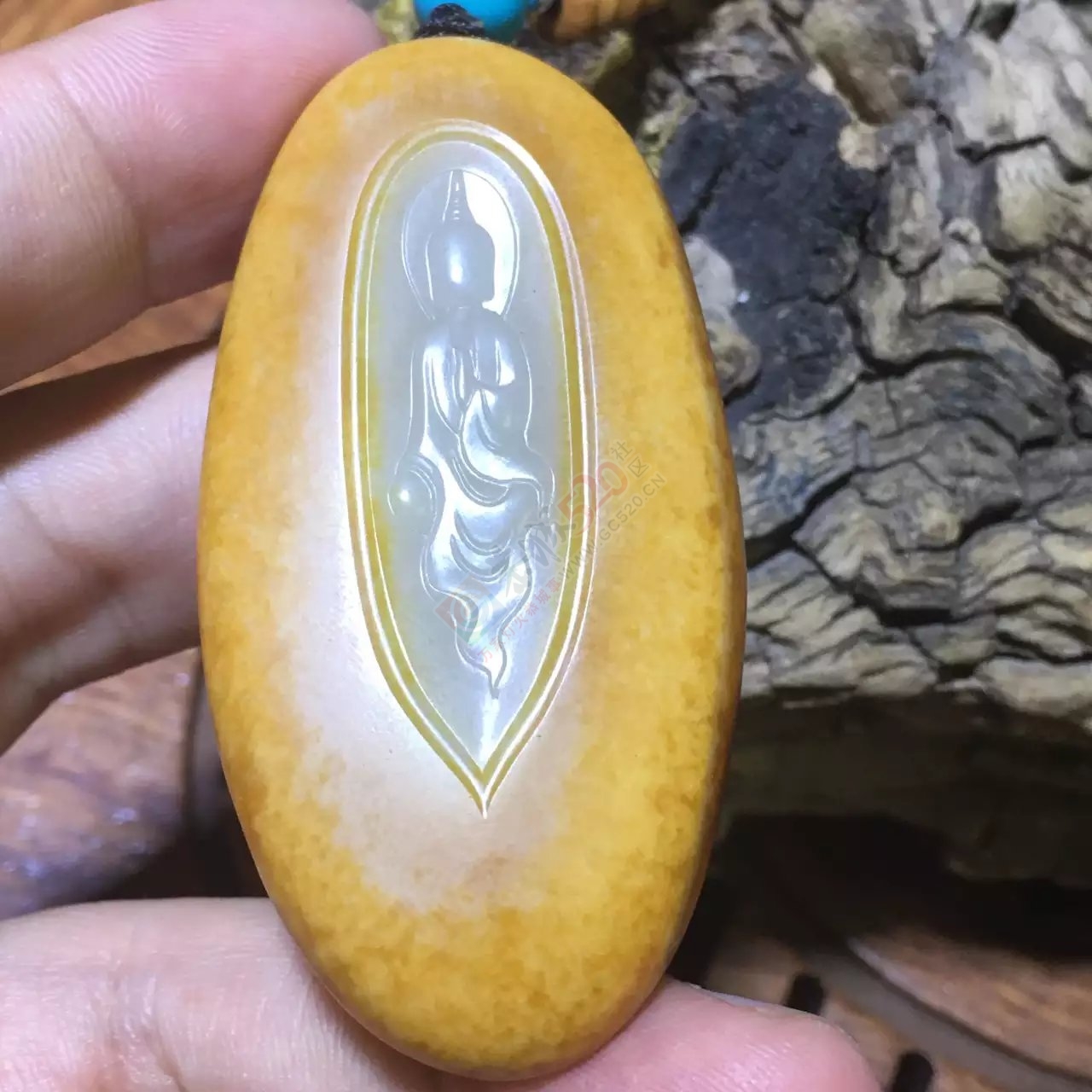 新疆和田玉籽料“心中有佛”46 / 作者:错了_Zfm79 / 帖子ID:175061