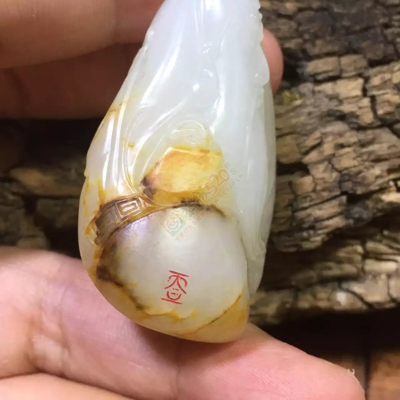 新疆和田玉籽料关公独籽一枚617 / 作者:错了_Zfm79 / 帖子ID:175106