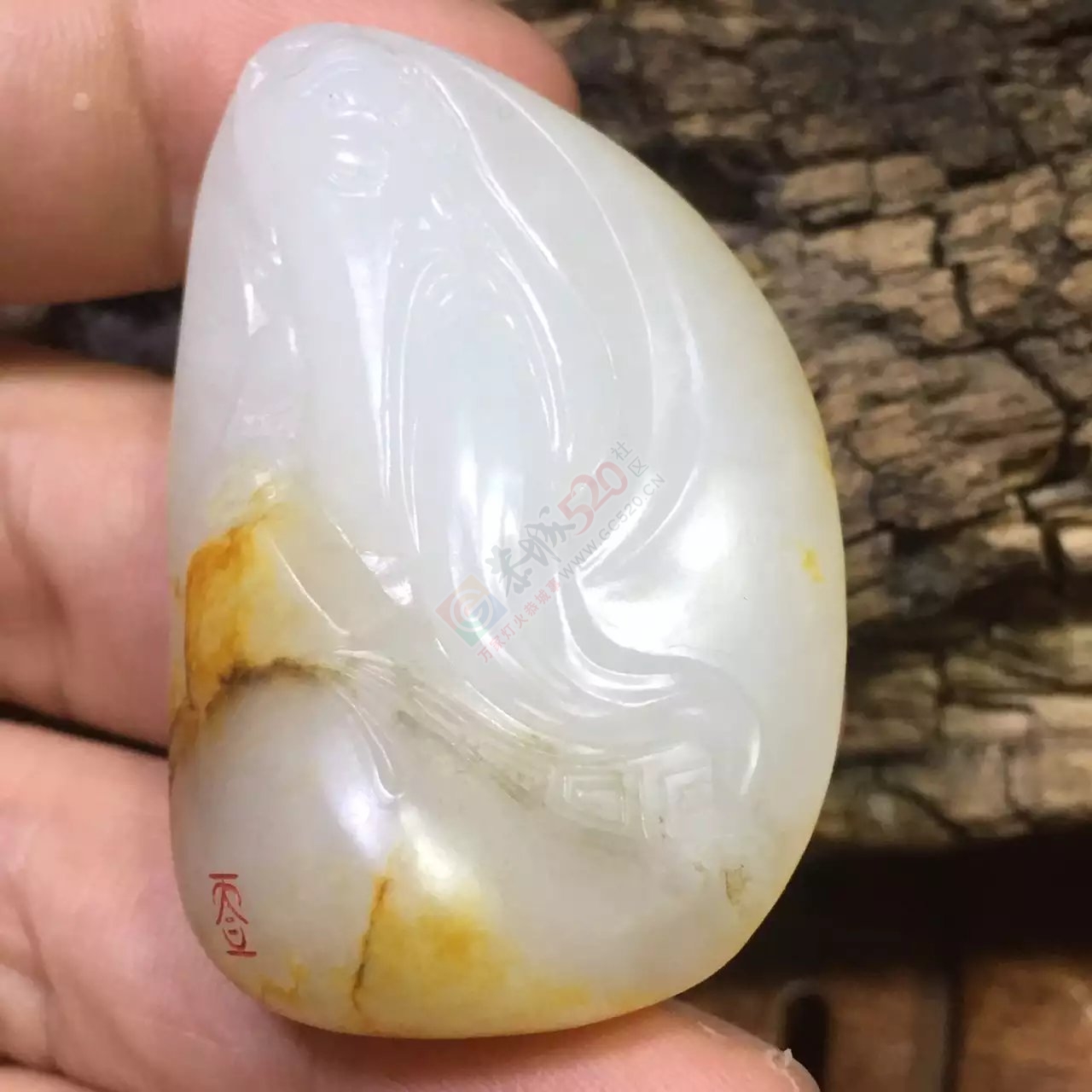 新疆和田玉籽料关公独籽一枚445 / 作者:错了_Zfm79 / 帖子ID:175128