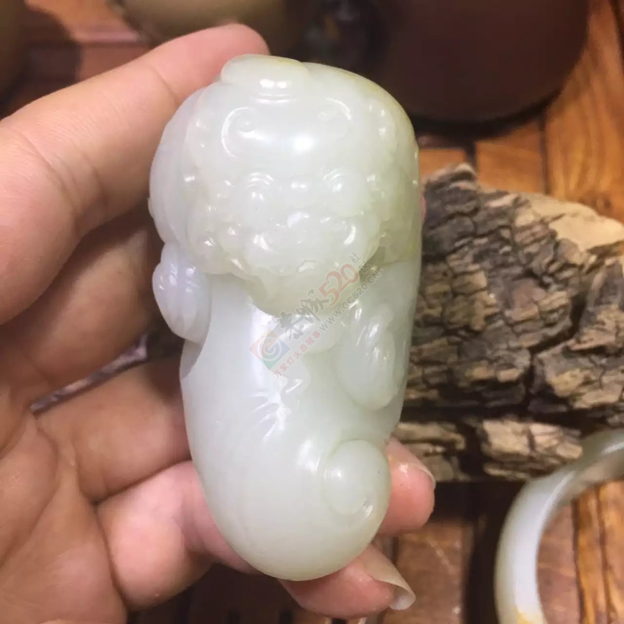 出手和田玉籽料貔貅把件953 / 作者:发如雪 / 帖子ID:175266