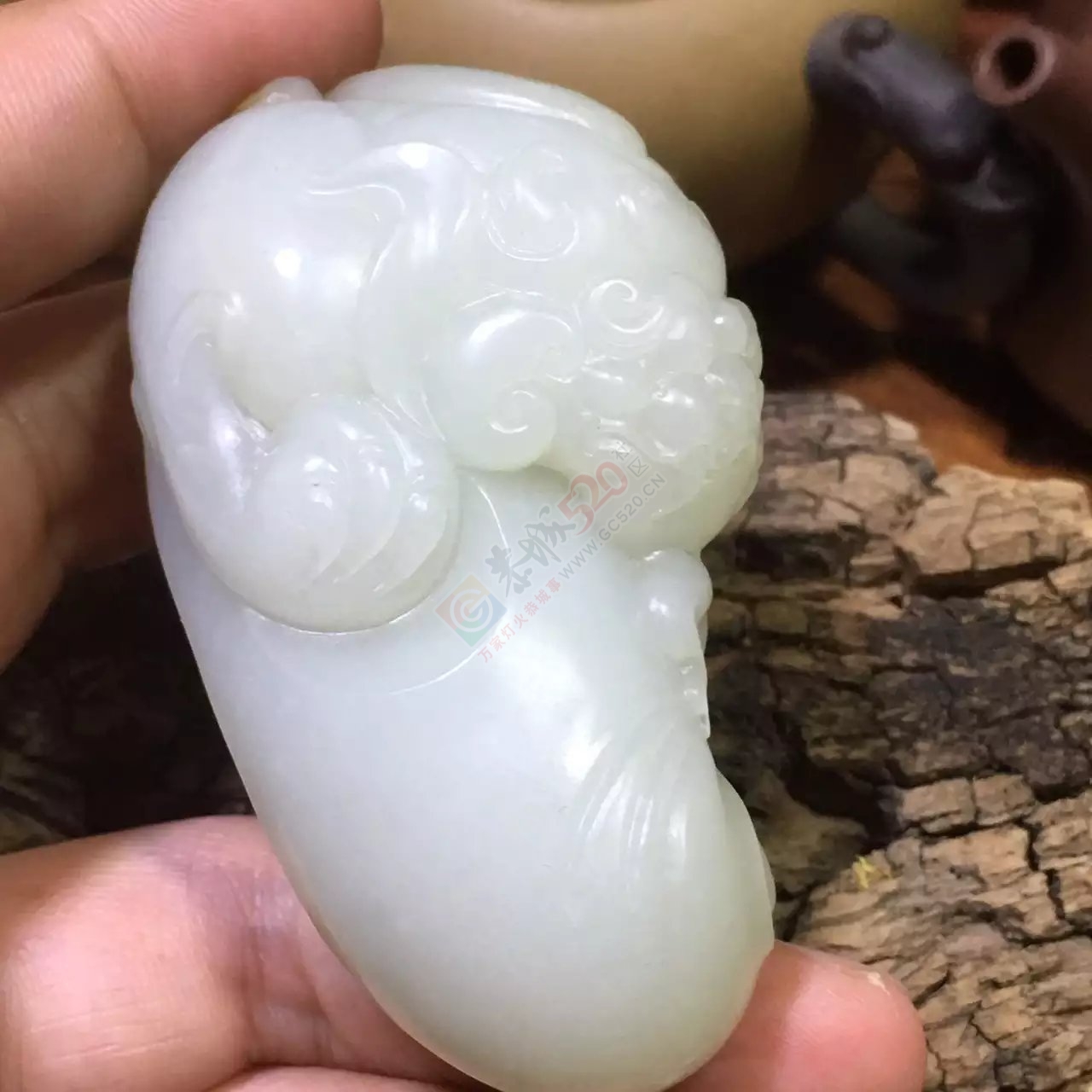 出手和田玉籽料貔貅把件190 / 作者:发如雪 / 帖子ID:175266