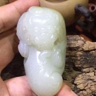 170克新疆和田玉籽料招财貔貅把件750 / 作者:晚霞行千里 / 帖子ID:175536