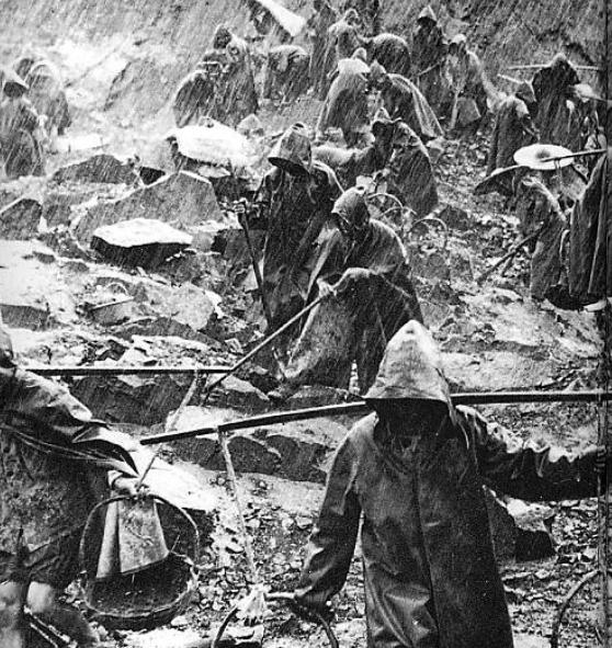 1975年,桂林万名青年来到恭城峻山水库西干左支渠,修建“青年渡槽”61 / 作者:baby甜心 / 帖子ID:176833