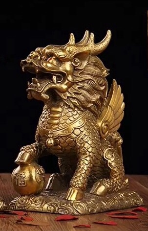 出售纯铜招财金宝招福球麒麟风水摆件一座441 / 作者:洛维 / 帖子ID:178935