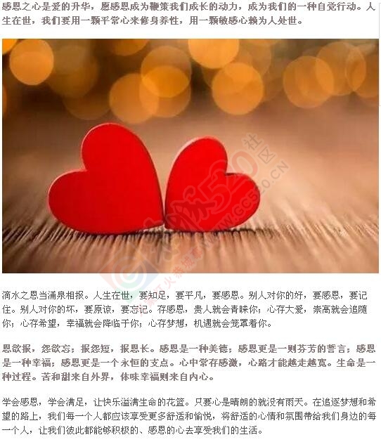 心存宽容，常怀感恩，收获幸福!822 / 作者:罗少爷 / 帖子ID:186199