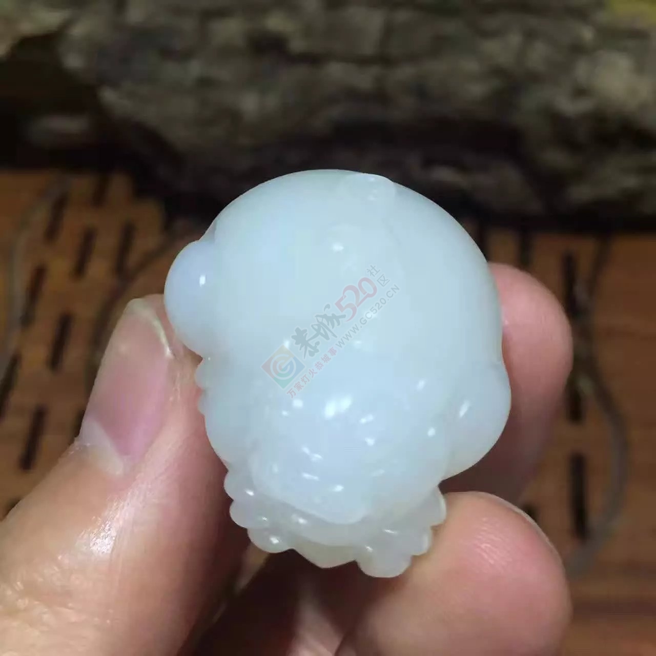 新疆和田籽料羊脂玉貔貅920 / 作者:古风_KI02J / 帖子ID:186301