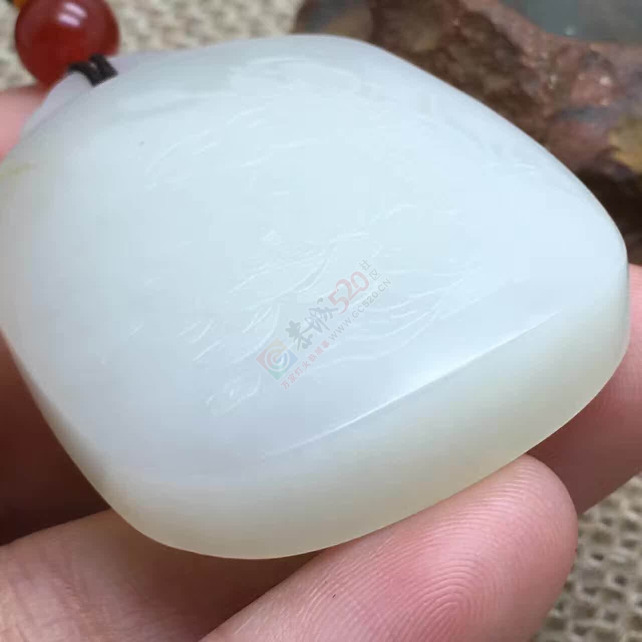 闲置38.5g出水芙蓉和田籽料作品189 / 作者:晚霞行千里 / 帖子ID:191084