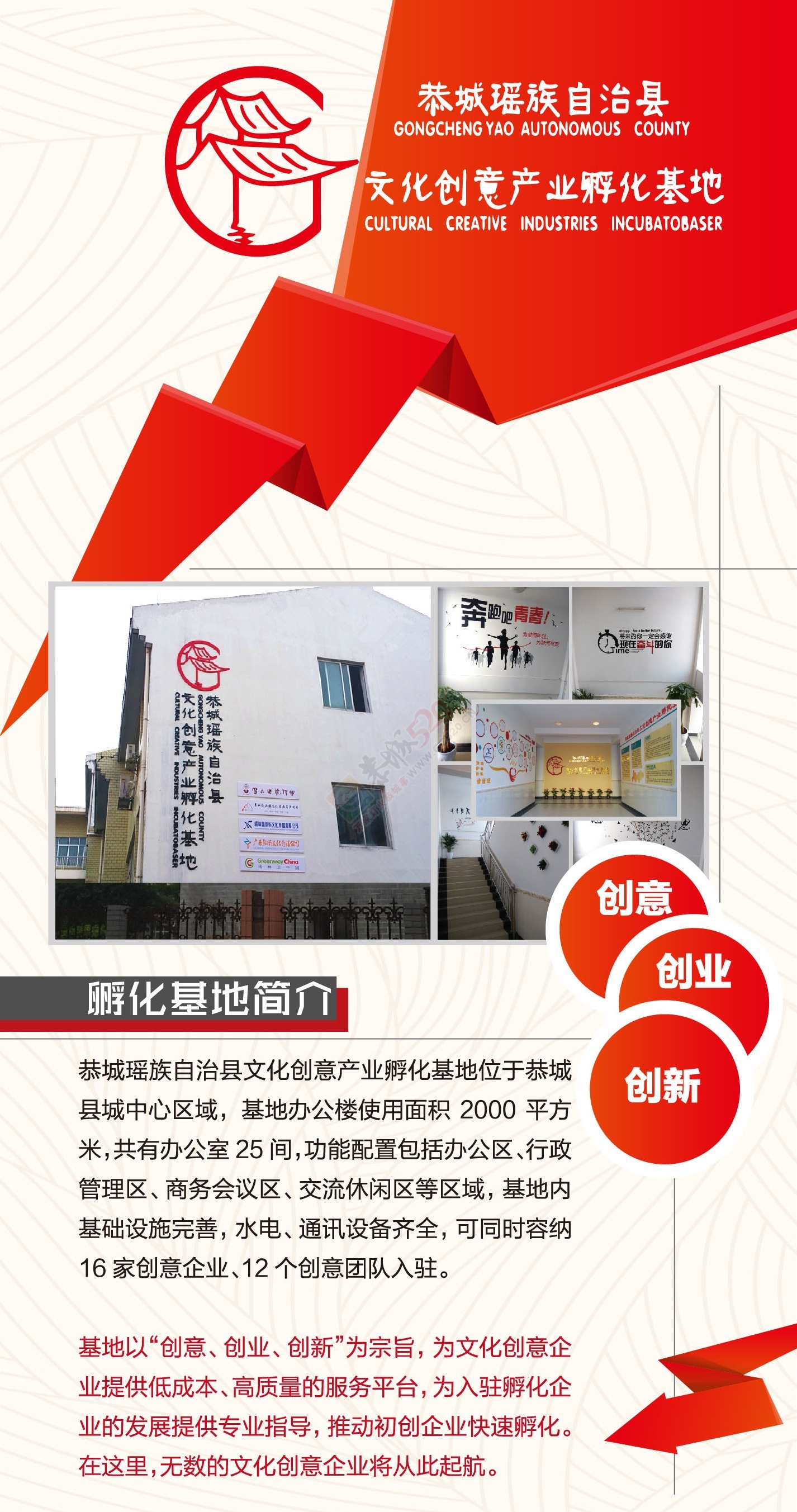 县文化创意产业孵化基地招募入驻企业啦！225 / 作者:乐观 / 帖子ID:191376
