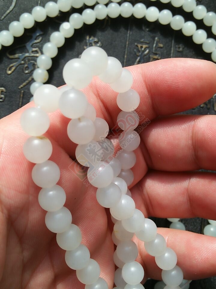 出手和田籽料108颗0.8珠子333 / 作者:古风_KI02J / 帖子ID:191680