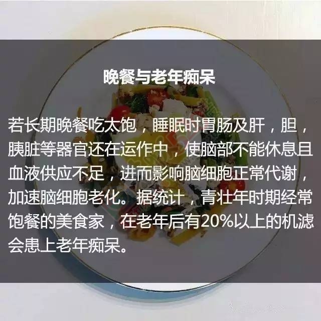 晚餐与体重和寿命的关系，吓得我住嘴了887 / 作者:Iris-- / 帖子ID:192191