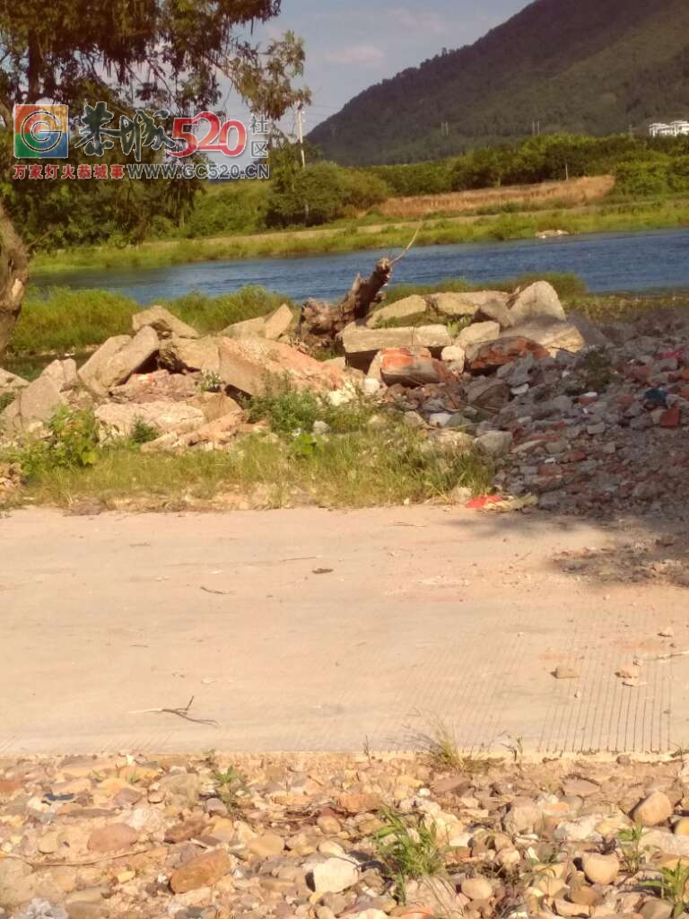 龙虎乡实乐村河边变建筑垃圾场了，希望有关部门能及时作出调查处理779 / 作者:歌声回荡 / 帖子ID:235551