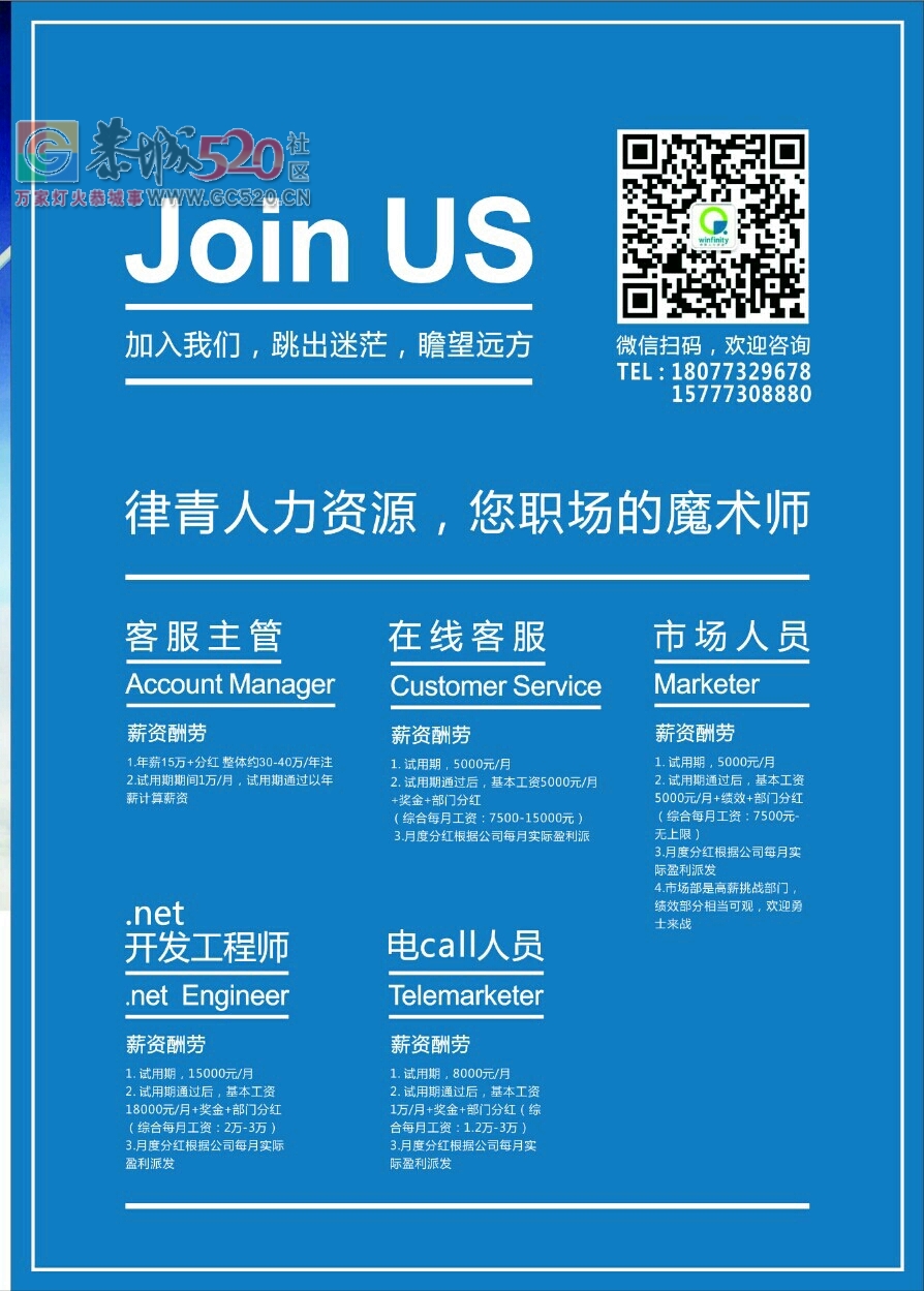广西律青人力资源有限公司恭城分公司573 / 作者:芳蒋蒋 / 帖子ID:236354