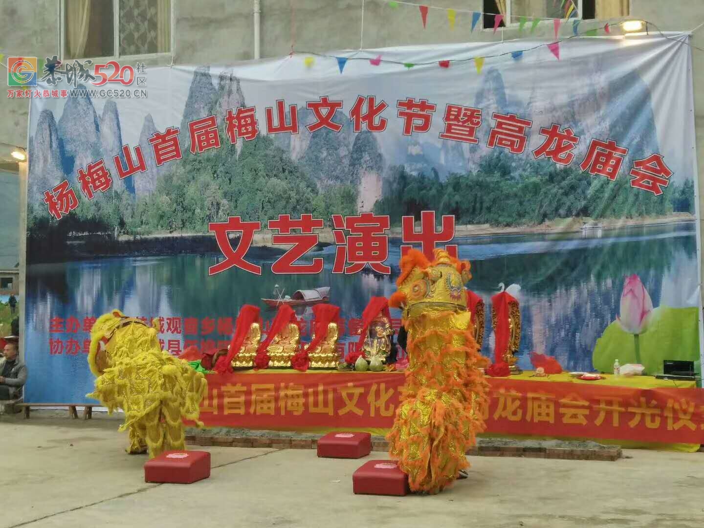 观音乡杨梅村成功举办梅山文化节暨高龙庙会神佛开光102 / 作者:恭城蚂蜂 / 帖子ID:246384