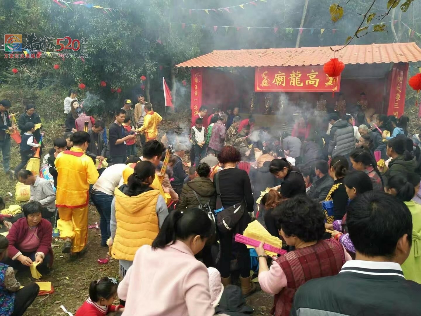 观音乡杨梅村成功举办梅山文化节暨高龙庙会神佛开光721 / 作者:恭城蚂蜂 / 帖子ID:246384