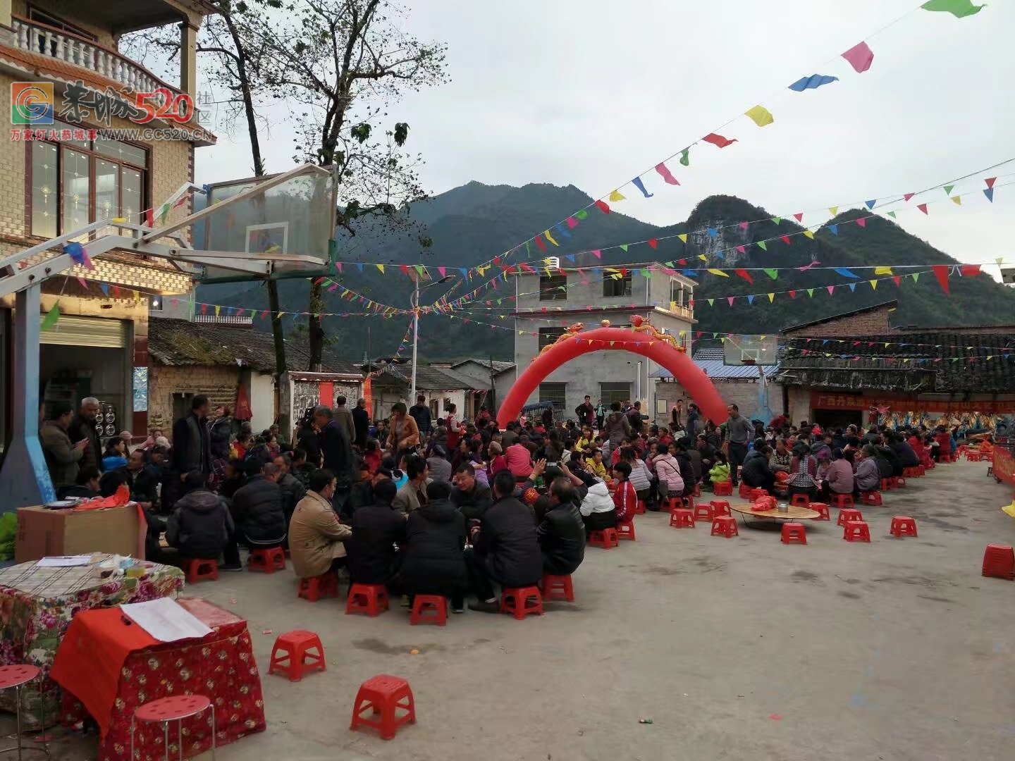 观音乡杨梅村成功举办梅山文化节暨高龙庙会神佛开光405 / 作者:恭城蚂蜂 / 帖子ID:246384