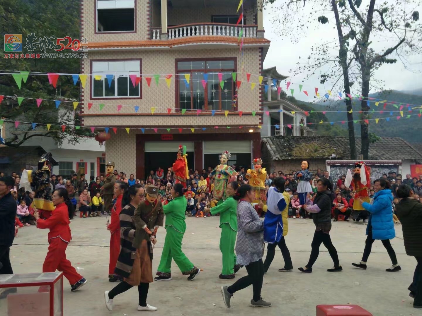 观音乡杨梅村成功举办梅山文化节暨高龙庙会神佛开光894 / 作者:恭城蚂蜂 / 帖子ID:246384