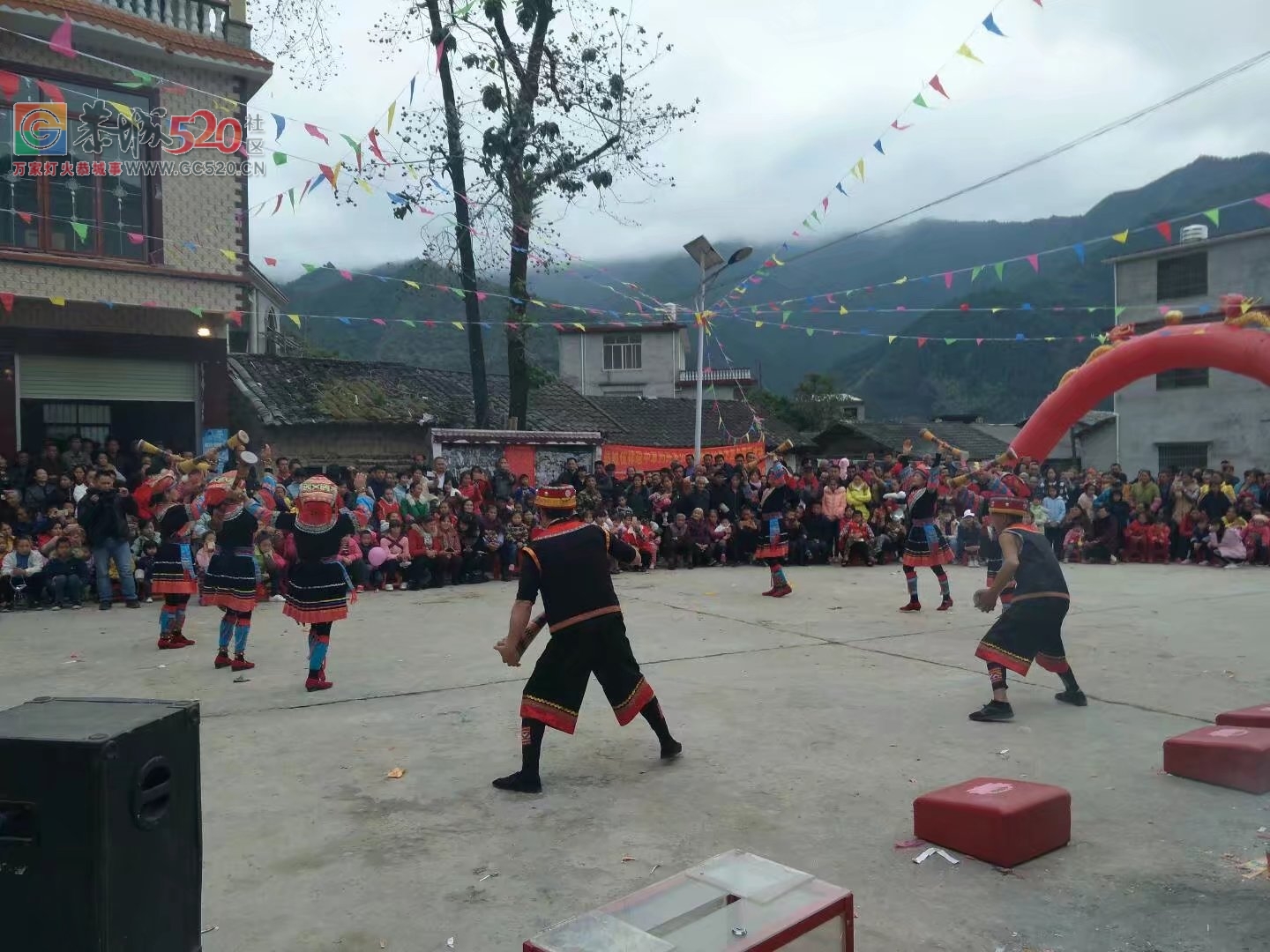 观音乡杨梅村成功举办梅山文化节暨高龙庙会神佛开光116 / 作者:恭城蚂蜂 / 帖子ID:246384