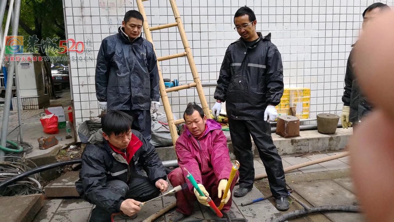 赞！这么冷的天，电力部门的工作人员在雨雪天修电缆！652 / 作者:脚踏实地 / 帖子ID:258340