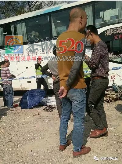栗木马坪路段摩托车与大巴车相撞，摩托车司机当场死亡，家属一旁痛哭！203 / 作者:绎苒 / 帖子ID:260011