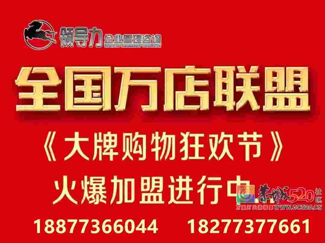 恭城万商联盟，大牌购物狂欢节火热招商中...[广西桂林恭城]848 / 作者:分类小编 / 帖子ID:261326