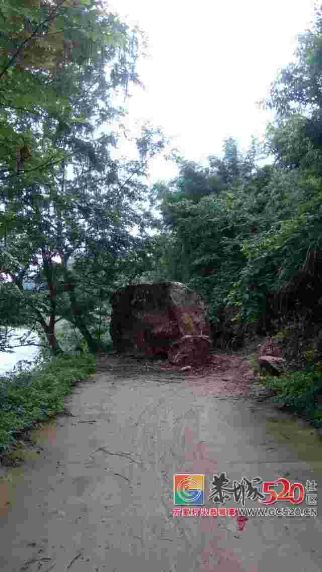 恭城社山至桐竹路段山石滑坡，巨石“霸”在路中央十多天，难出行！155 / 作者:登山涉水 / 帖子ID:261360