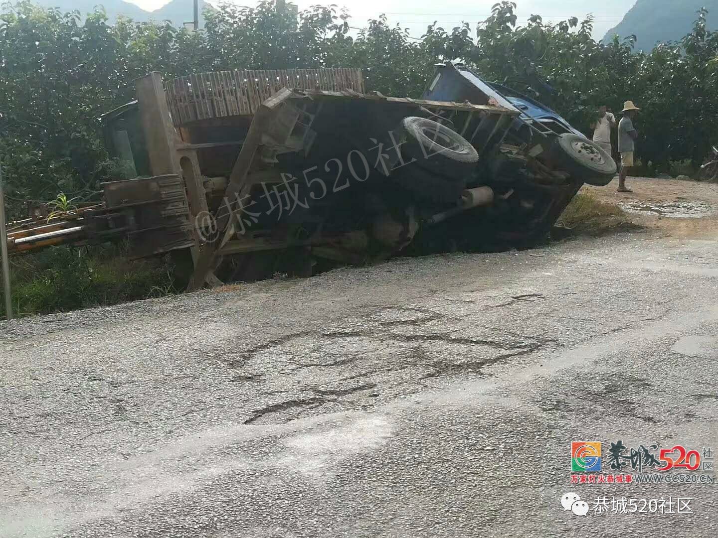 险！西岭路段一拖车拉着挖掘机与小货车冲下道路两旁果地538 / 作者:分类小编 / 帖子ID:262956