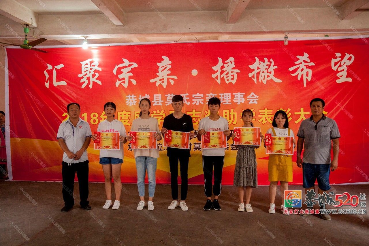 恭城莫氏宗亲理事会在北溪祠堂举行捐资助学仪式，重奖莫氏优秀学子714 / 作者:茶江余晖 / 帖子ID:262998