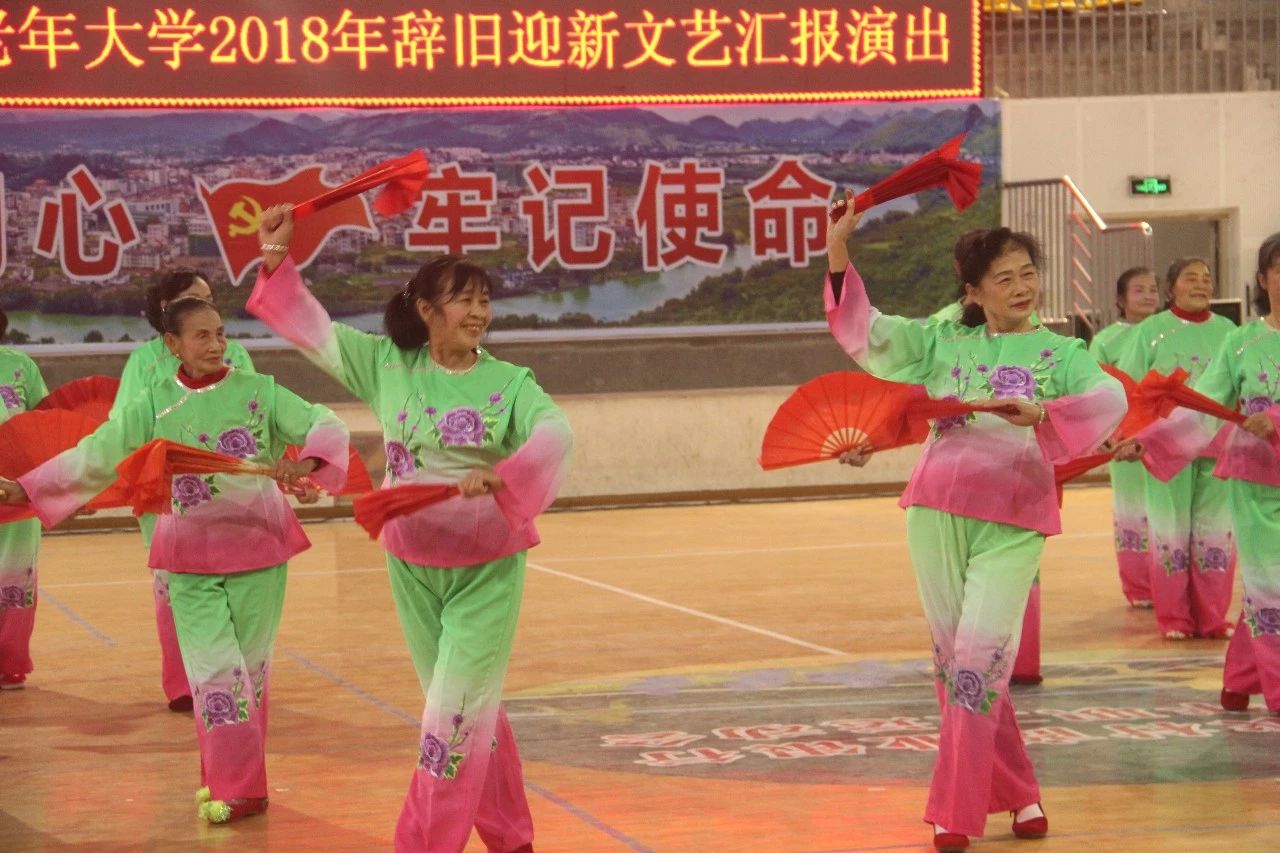 县老年大学在体育馆举行2018年辞旧迎新文艺汇演活动415 / 作者:高负帅 / 帖子ID:266844