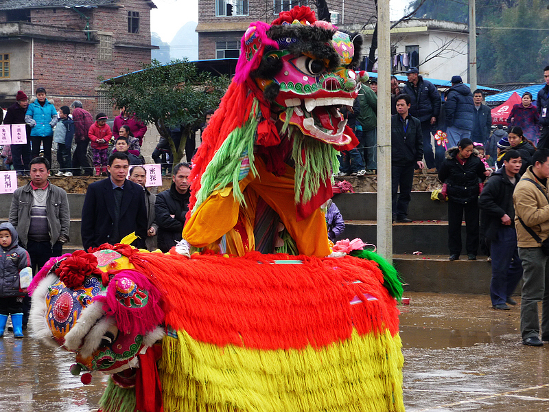 巾帼不让须眉 恭城龙田村活跃着一支女子舞狮队181 / 作者:平安大叔 / 帖子ID:266860