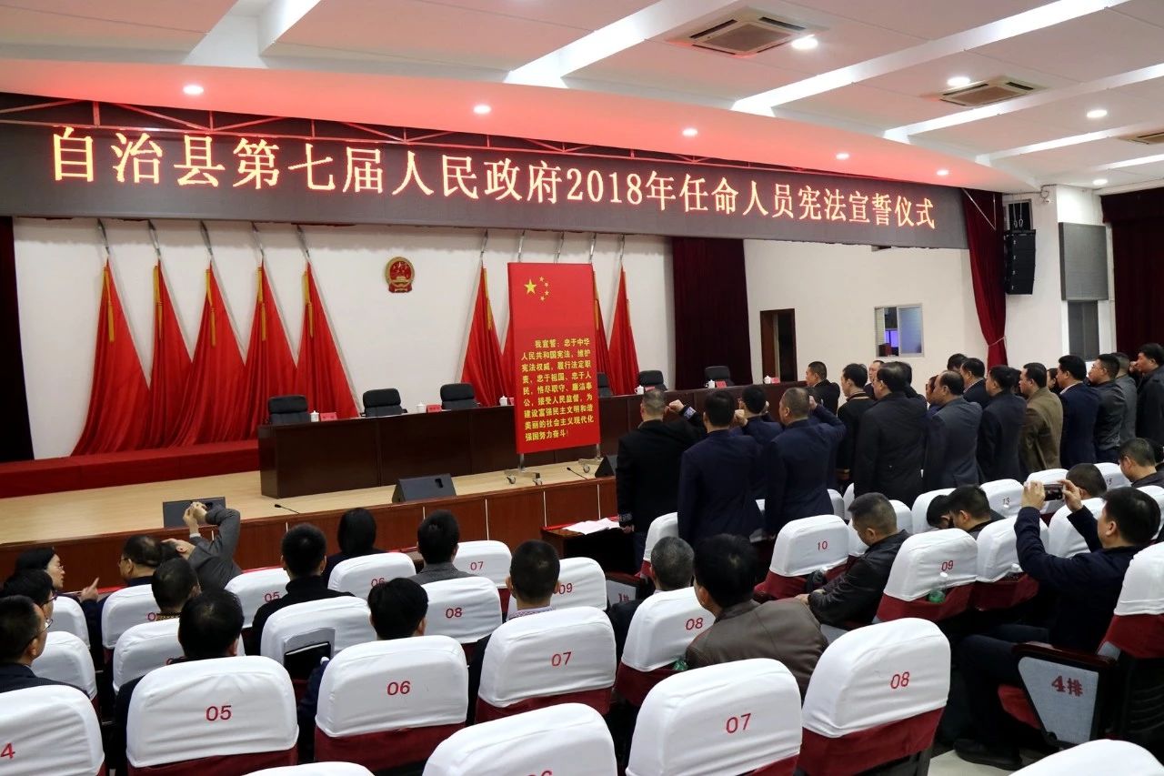 第七届人民政府第三次全体（扩大）会议召开并举行2018年任命人员宪法集体宣誓仪式861 / 作者:人艰不拆 / 帖子ID:267285