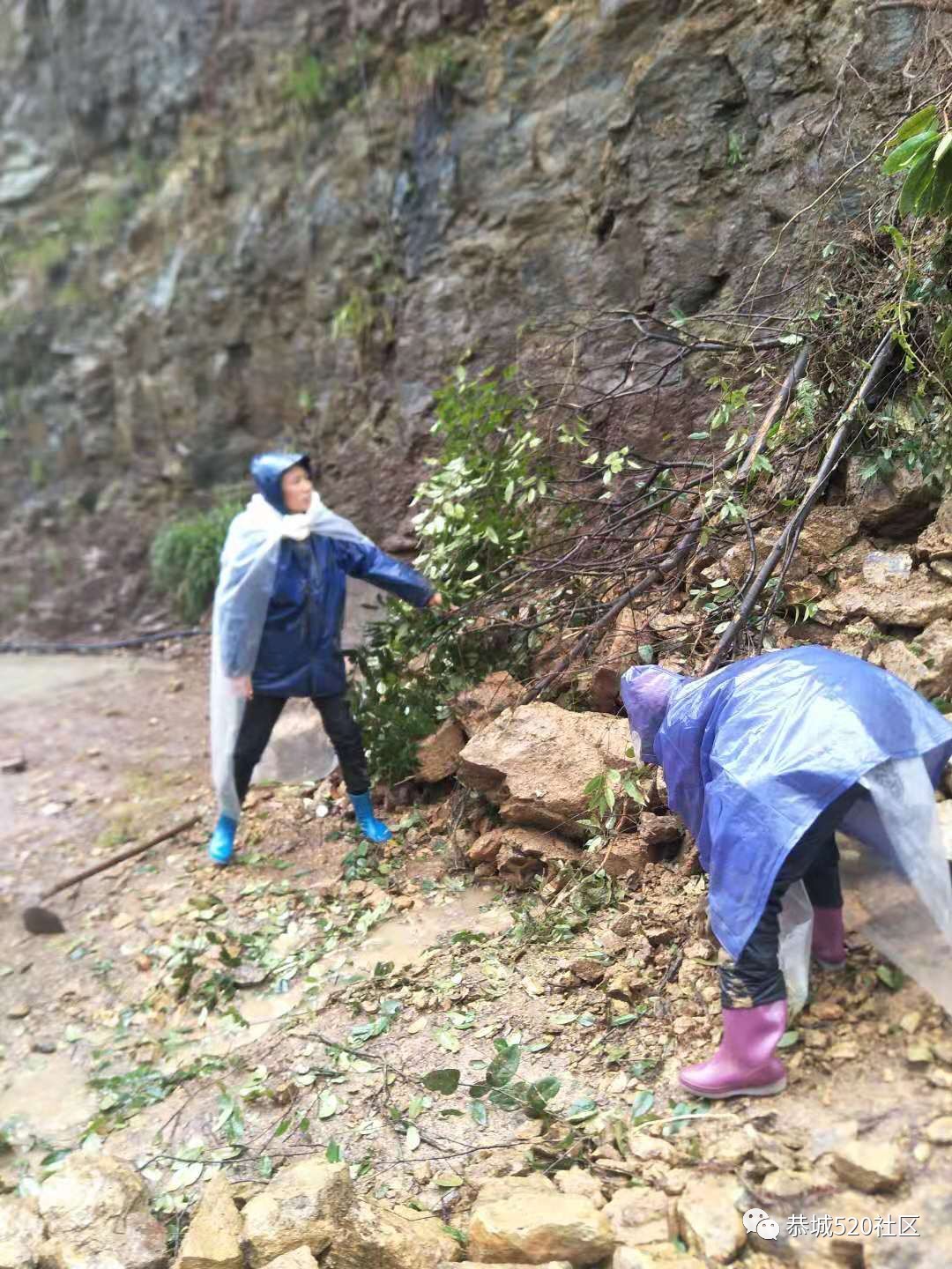 今天这群三江人最美！村民自发组织抢修塌方路段495 / 作者:恭城栗木人 / 帖子ID:267534