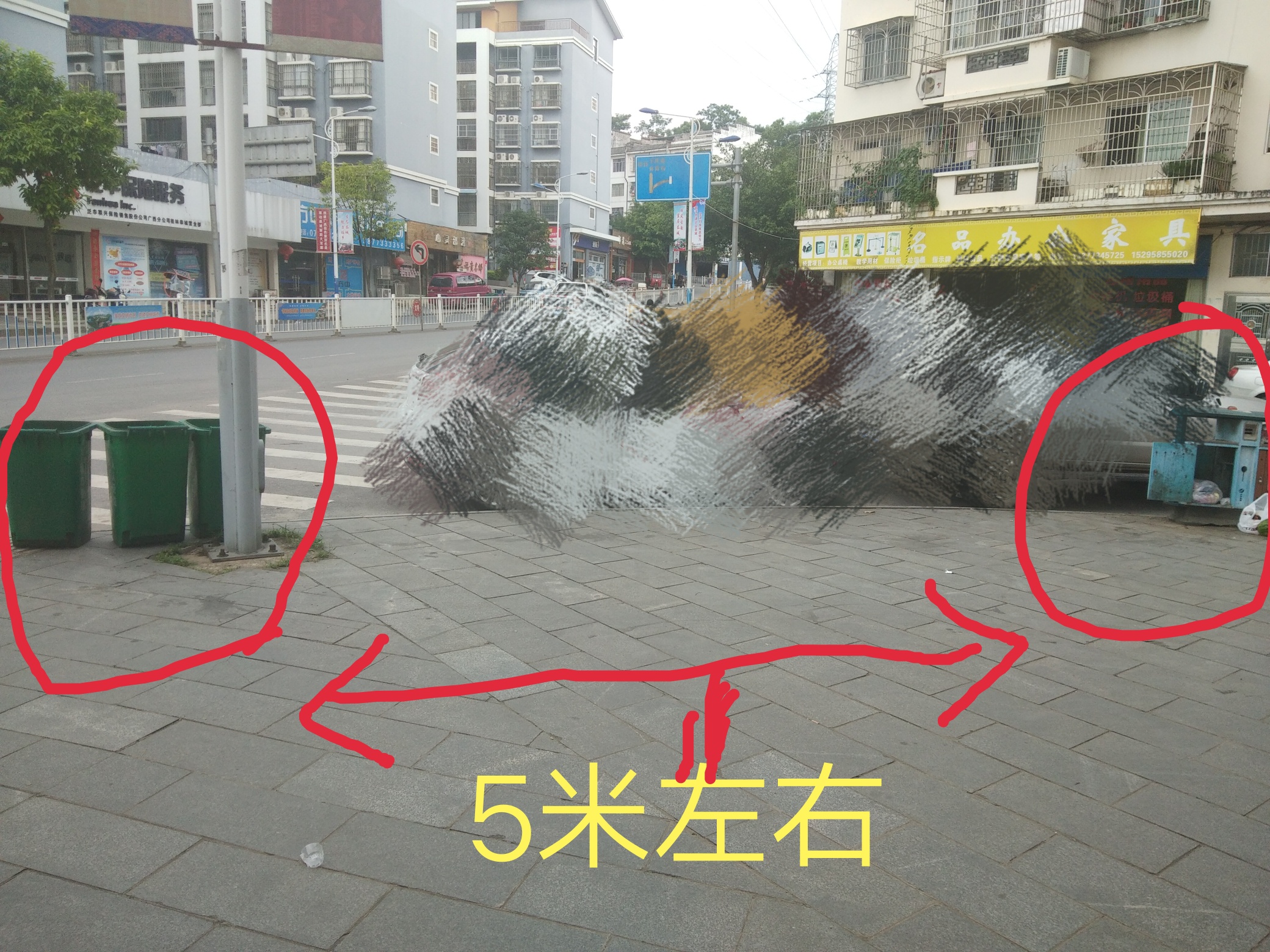 三个露口式绿色垃圾桶列队向行人宣誓“领土主权”110 / 作者:阿浩哥1 / 帖子ID:268029