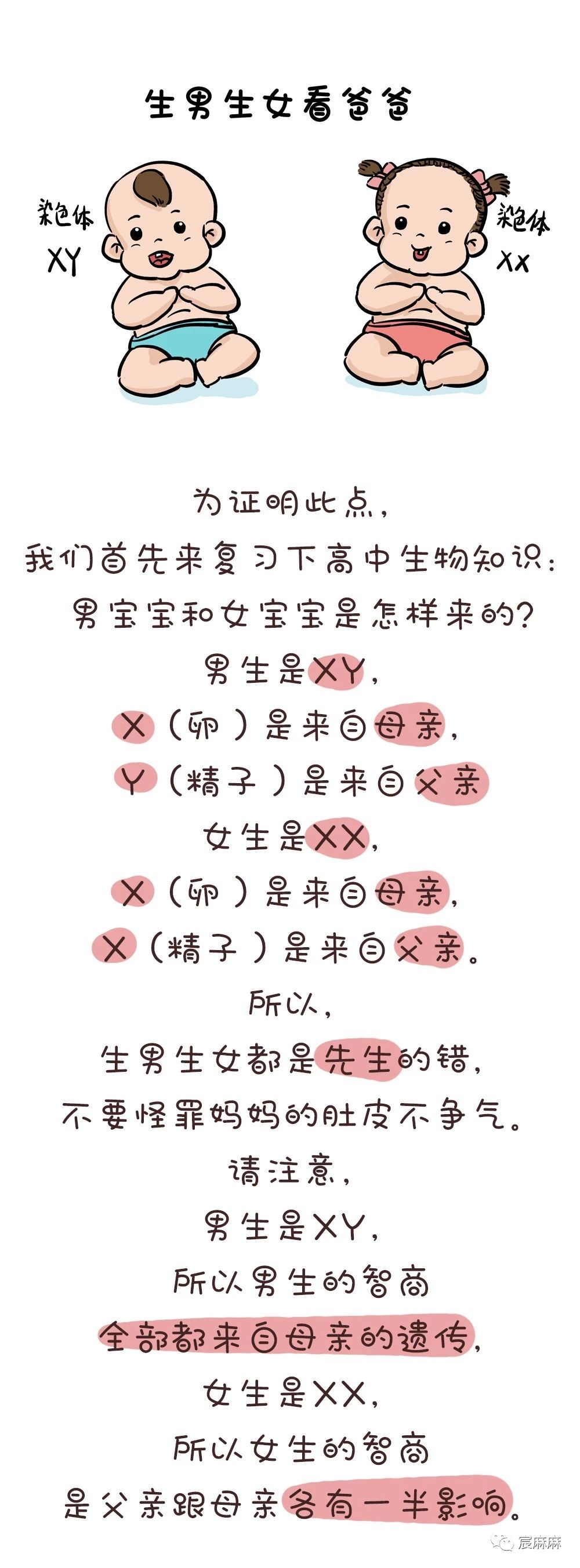 夫妻俩谁的基因决定了孩子的智商和相貌？太准了！194 / 作者:雨云儿 / 帖子ID:273406
