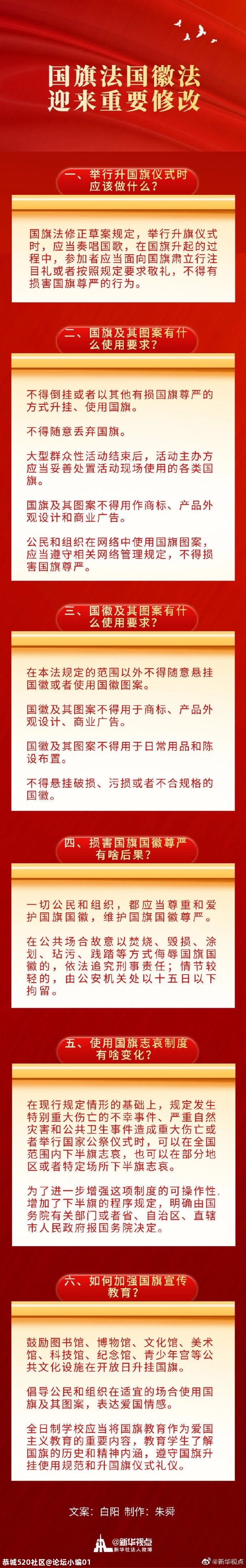 重磅！禁止倒挂国旗！还有这些重要修改607 / 作者:论坛小编01 / 帖子ID:275339