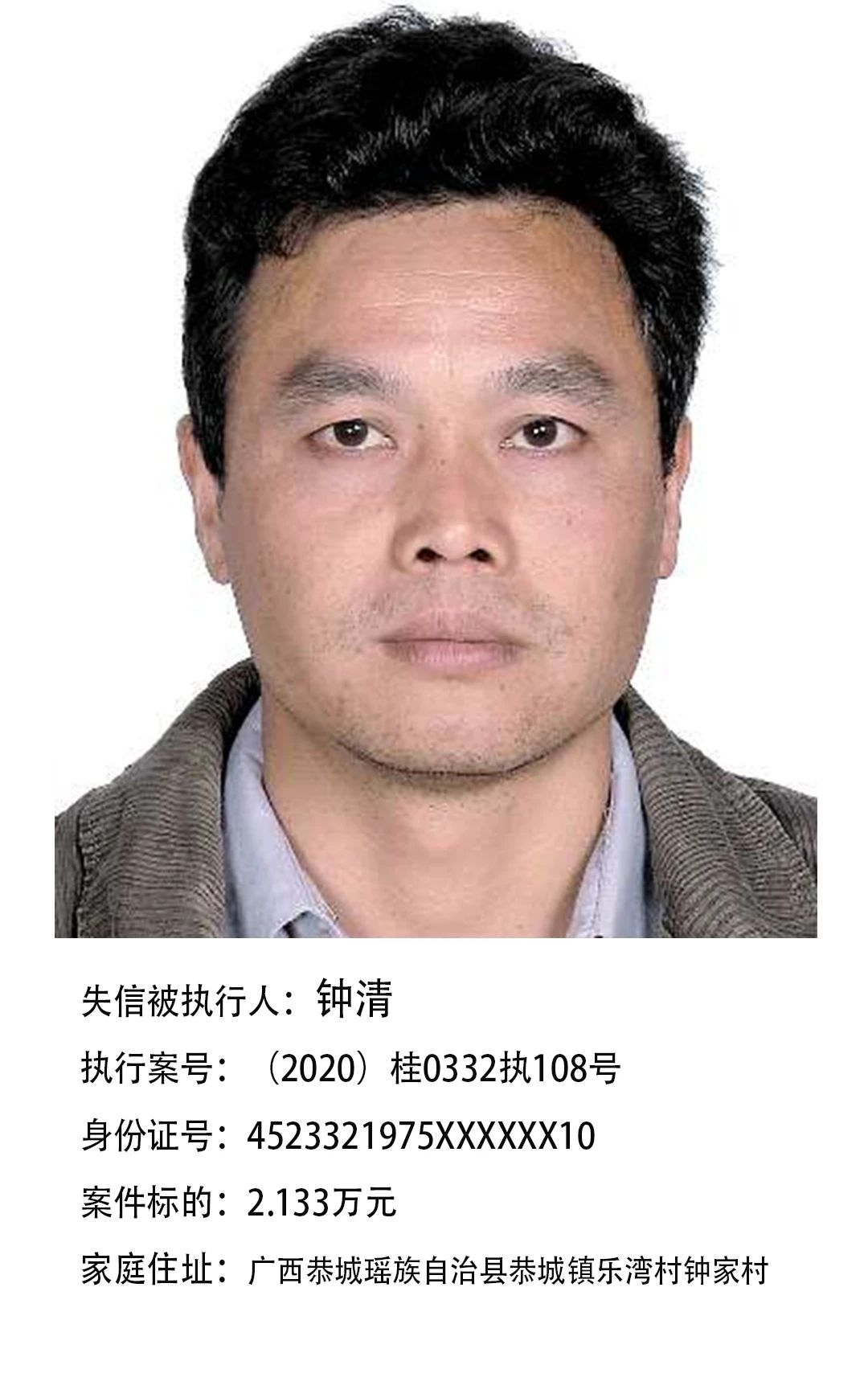 恭城瑶族自治县人民法院又曝光一批失信被执行人，看看有没有你认识的640 / 作者:普通人物怨 / 帖子ID:279548