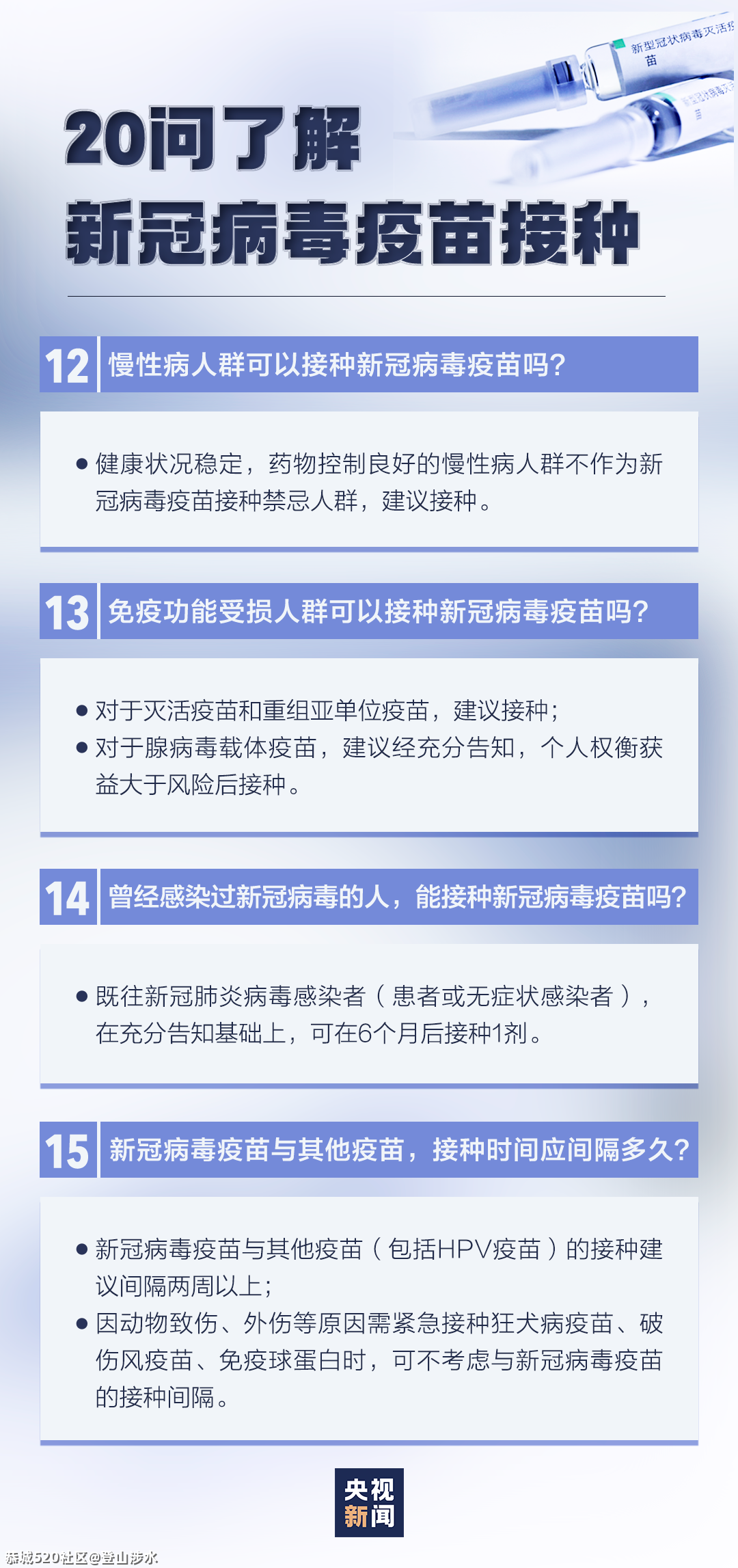 新冠疫苗接种有这些变化，速查！43 / 作者:登山涉水 / 帖子ID:283904