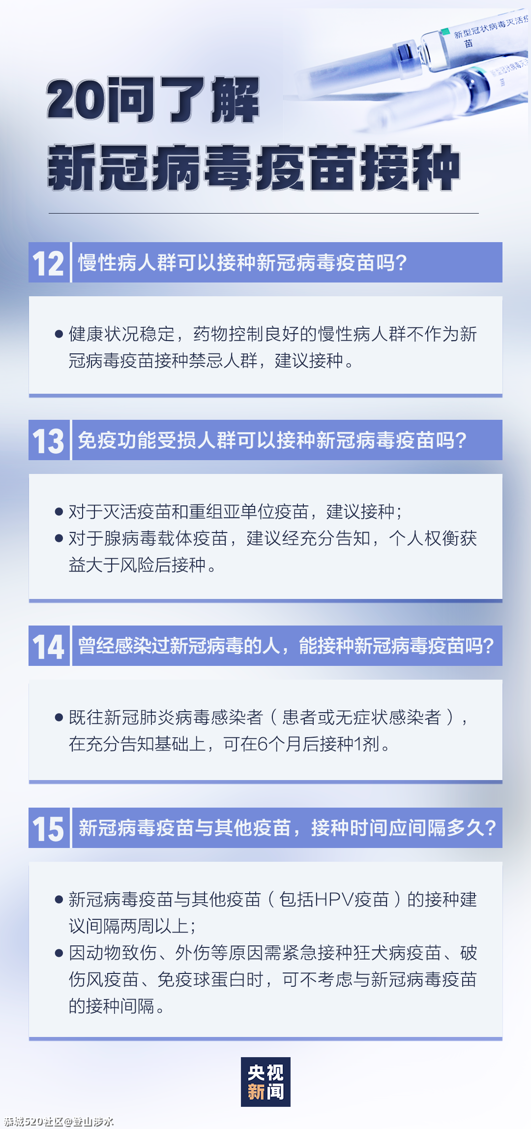 新冠疫苗接种有这些变化，速查！230 / 作者:登山涉水 / 帖子ID:283904