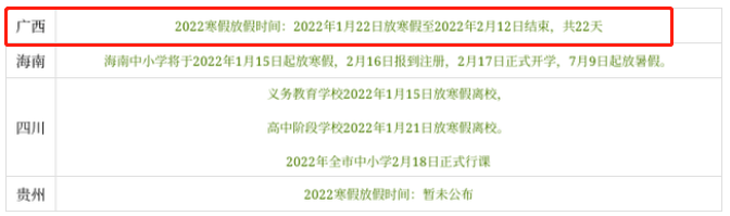 中小学放假通知来了！广西寒假共22天，开始时间是……891 / 作者:论坛小编01 / 帖子ID:290339