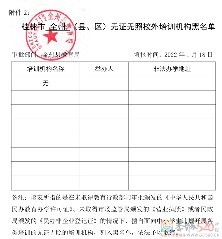 桂林最全校外培训机构黑白名单公布！416 / 作者:论坛小编01 / 帖子ID:292356